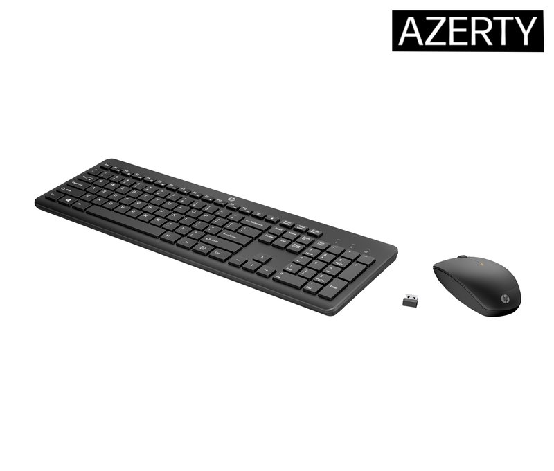 HP 230 Wireless Mouse Keyboard Combo - Black - US ENG thumbnail 3