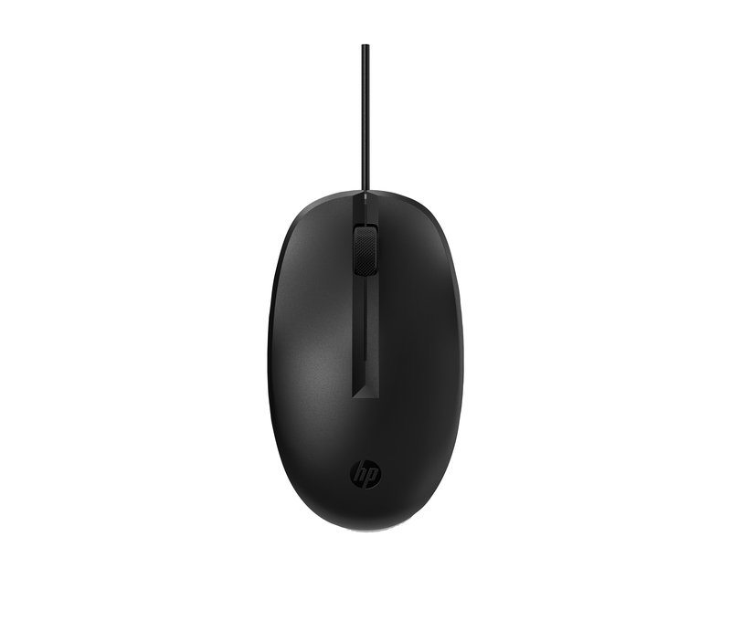 HP 128 USB Wired Laser Mouse, Sanitizable - Black (BULK of 120 pcs) - Image 1