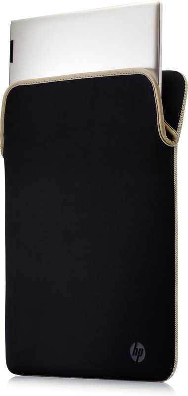 HP 15.6 Reversible Sleeve - Black, Gold thumbnail 5