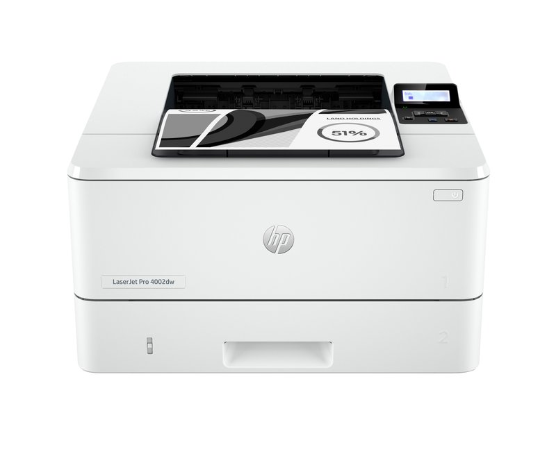 HP LaserJet Pro 4002dw Printer - A4 Mono Laser, Print, Automatic Document Feeder, Auto-Duplex, LAN, WiFi, 40ppm, 750-4000 pages per month (replaces M404dw) - Image 1