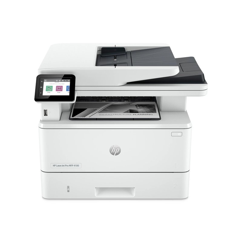 HP LaserJet Pro MFP 4102fdn AIO All-in-One Printer - A4 Mono Laser, Print/Copy/Dual-Side Scan/Fax, Automatic Document Feeder, Auto-Duplex, LAN, 40ppm, 750-4000 pages per month (replaces M428fdn) thumbnail 2