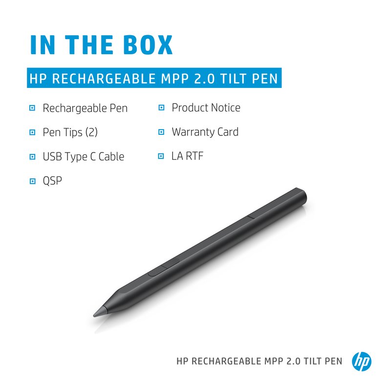 HP Rechargeable MPP 2.0 Tilt Pen (Silver) thumbnail 5