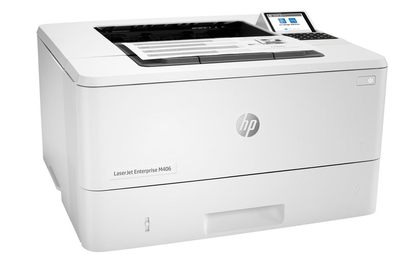 HP LaserJet Enterprise M406dn Printer - A4 Mono Laser, Print, Auto-Duplex, LAN, 38ppm, 900-4800 pages per month thumbnail 2