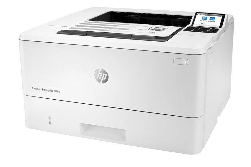 HP LaserJet Enterprise M406dn Printer - A4 Mono Laser, Print, Auto-Duplex, LAN, 38ppm, 900-4800 pages per month thumbnail 3