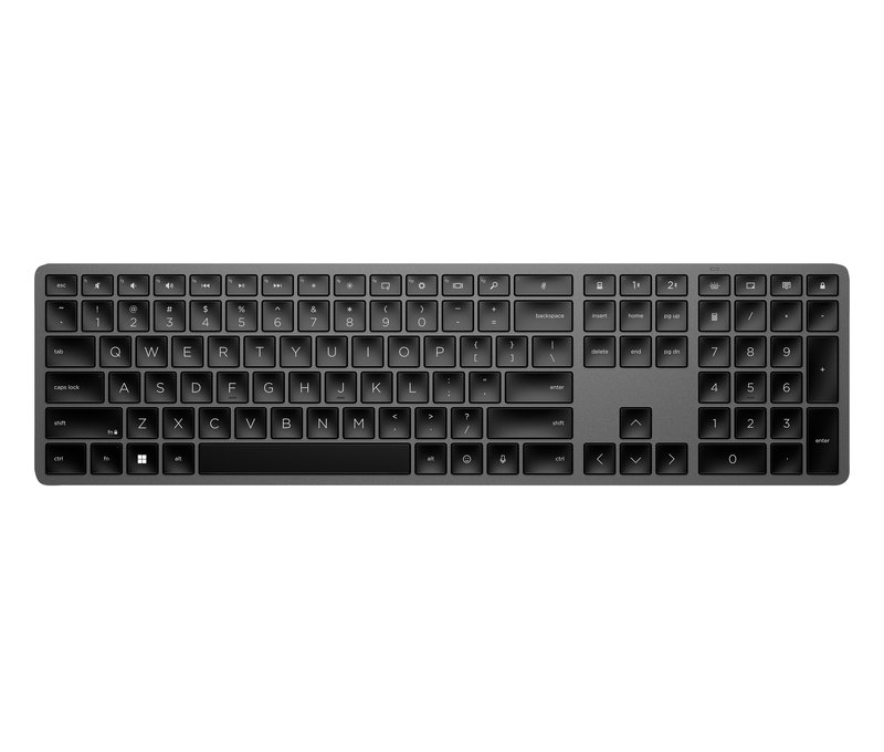 HP 975 Wireless Backlit Keyboard - Multi-Device, Dual-Mode, Programmable - Black - EST - Image 1