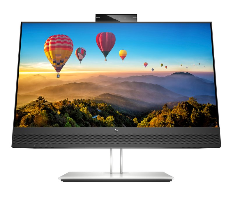 HP E24m G4 FHD Conferencing Monitor - 23.8" 1920x1080 FHD 300-nit 75Hz AG, IPS, USB-C(65W)/HDMI/DisplayPort Daisy-Chain, 4x USB-A, speakers, 5MP webcam, RJ-45 LAN, height adjustable/tilt/swivel/pivot, 3 years - Image 1