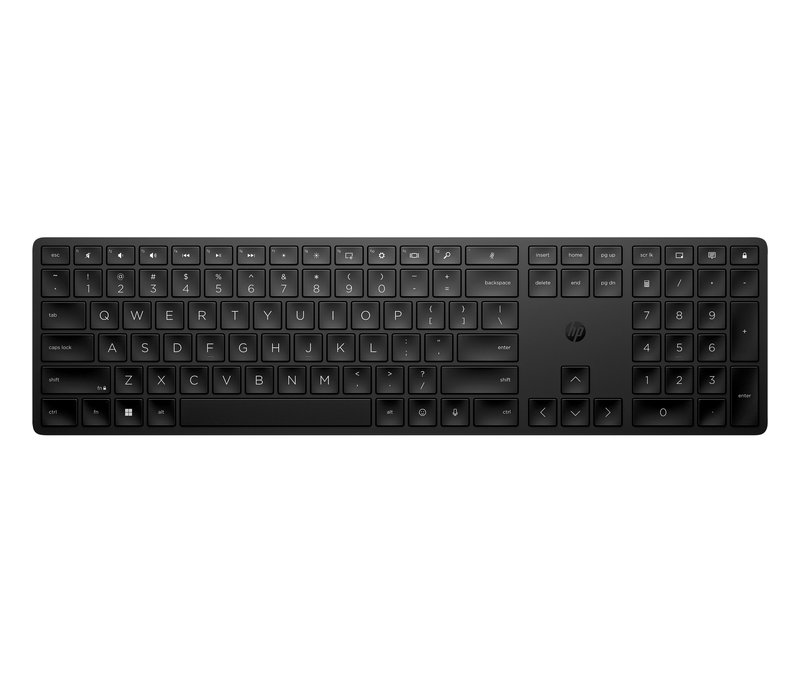 HP 455 Programmable Wireless Keyboard, Sanitizable - Black - US ENG - Image 1