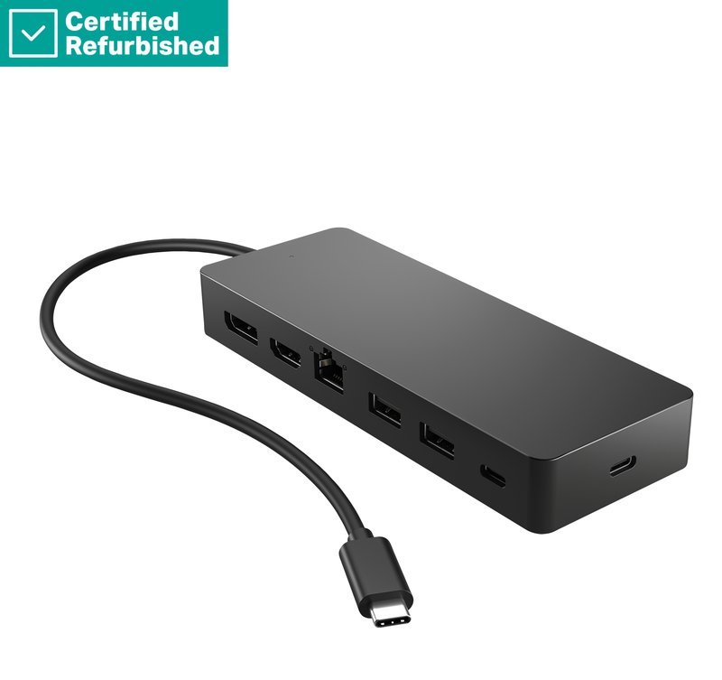 RENEW GOLD HP Universal USB-C Multiport Travel Hub 65W - 2 x USB 3.2, 2 x USB-C, 1 x DP, 1 x HDMI, 1 x RJ-45, 1 year thumbnail 2