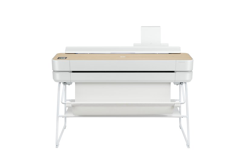 HP DesignJet Studio Printer/Plotter w/High-Tech Wood Design - 36" Roll/A4,A3,A2,A1,A0 Color Ink, Print, Auto Sheet Feeder, Auto Horizontal Cutter, LAN, WiFi, 25 sec/A1 page, 82 A1 prints/hour, with Stand thumbnail 4