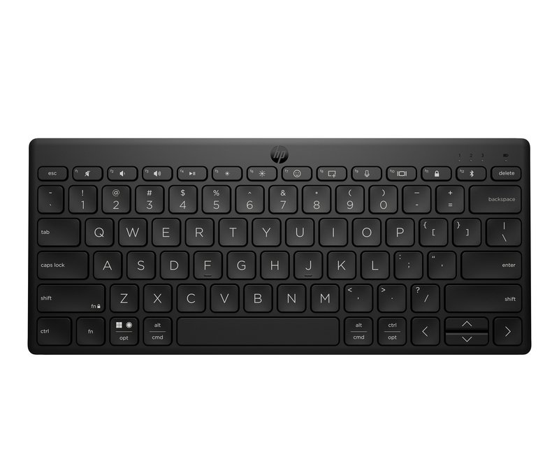 HP 350 Compact Wireless Bluetooth Keyboard - Multi-Device - Black - US ENG thumbnail 4