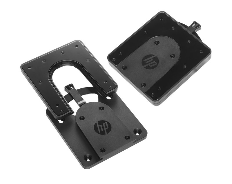 HP Quick Release Bracket 2 for P-series G4/G5 and older, V27i, V27c G5, Conferencing M24m, M27m, E-series G4/G5, Z-series G3 Monitors with 100mm VESA, Sure-Lock - Image 1