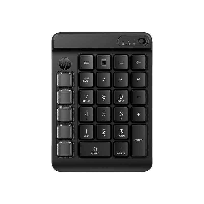 HP 435 Programmable Wireless Bluetooth Keypad w/Swappable Keycaps - Black - Image 1