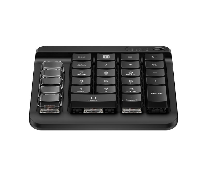 HP 435 Programmable Wireless Bluetooth Keypad w/Swappable Keycaps - Black thumbnail 3