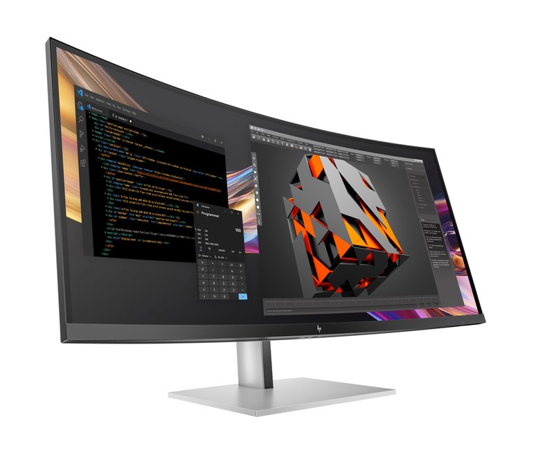 HP 738pu Series 7 Pro Curved TB4 Charging Monitor - 37.5" 3840x1600 WQHD+ 400-nit 60Hz AG, Curved, IPS Black HDR 400, USB-C(100W/65W/15W)/HDMI/ DP Daisy-Chain, 5x USB-A, speakers, RJ-45 LAN, height adjustable/tilt/swivel, 3 years (Z38c) thumbnail 2