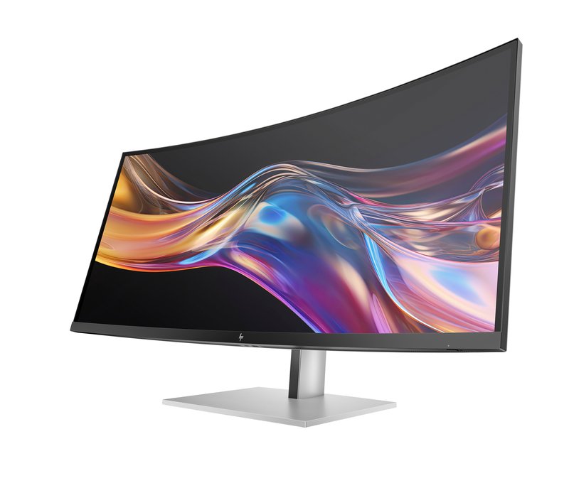 HP 738pu Series 7 Pro Curved TB4 Charging Monitor - 37.5" 3840x1600 WQHD+ 400-nit 60Hz AG, Curved, IPS Black HDR 400, USB-C(100W/65W/15W)/HDMI/ DP Daisy-Chain, 5x USB-A, speakers, RJ-45 LAN, height adjustable/tilt/swivel, 3 years (Z38c) thumbnail 3