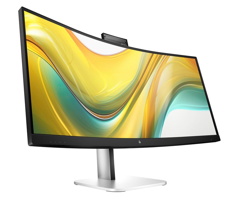 HP 534pm Series 5 Pro WQHD USB-C Curved Conferencing PVC Free Monitor - 34" 3440x1440 WQHD 400-nit AG, VA, USB-C(100W/15W)/HDMI/DisplayPort, 3x USB-A, speakers, 5MP webcam, RJ-45 LAN, height adjustable/tilt/swivel, 3 years (replaces E34m) thumbnail 2