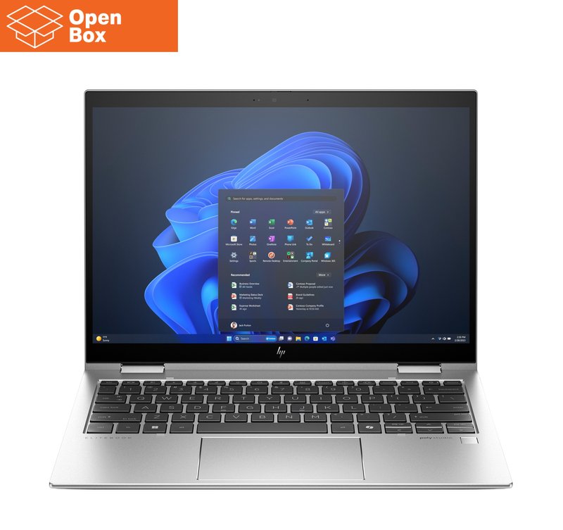HP Elite x360 830 G11 - OPENBOX - Ultra 5-135U, 16GB, 512GB SSD, 13.3 WUXGA 400-nit Touch, Smartcard, FPR, US backlit keyboard, +Pen, 56Wh, Win 11 Pro, 3 years thumbnail 2