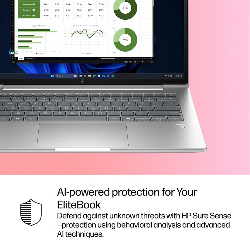 HP EliteBook 6 G1i 14 - Ultra 7-255U, 16GB, 512GB SSD, 14 WUXGA 300-nit AG, 5MP IR cam, WWAN-ready, Smartcard, FPR, US backlit keyboard, 56Wh, Win 11 Pro, 3 years thumbnail 9