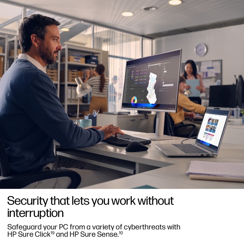 HP EliteBook 6 G1a AI 14 - Ryzen AI 5 340, 16GB, 512GB SSD, 14 WUXGA 300-nit AG, 5MP IR cam, WWAN-ready, Smartcard, FPR, Nordic backlit keyboard, 56Wh, Win 11 Pro, 3 years thumbnail 5