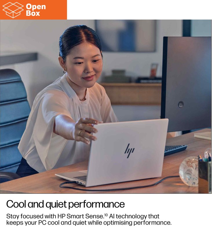 HP EliteBook 8 G1i 14 - OPENBOX - Ultra 7-255U, 16GB, 512GB SSD, 14 WUXGA 300-nit AG, 5MP IR cam, WWAN-ready, Smartcard, FPR, US backlit keyboard, 62Wh, Win 11 Pro, 3 years thumbnail 5