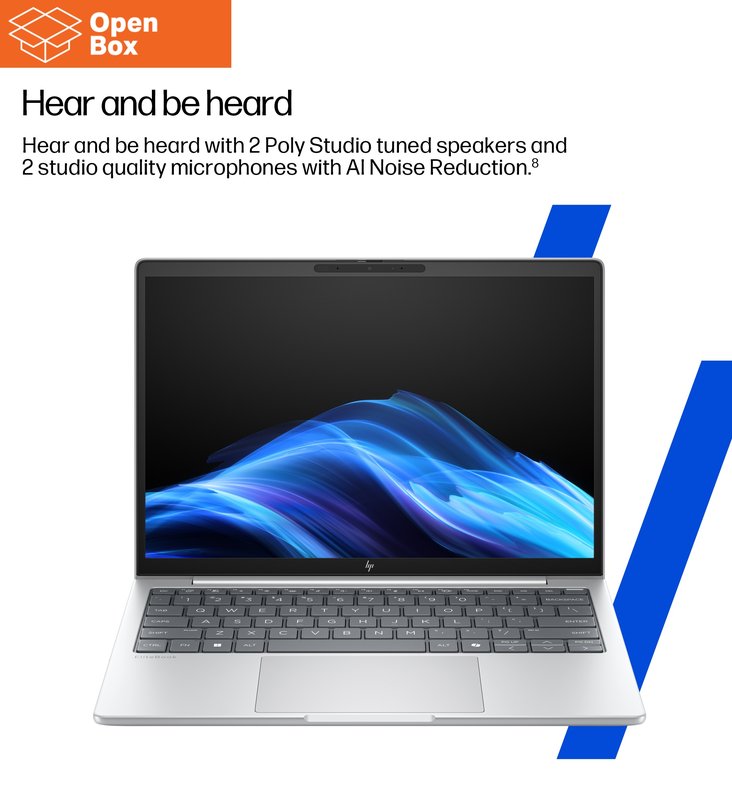 HP EliteBook 8 G1i 14 - OPENBOX - Ultra 7-255U, 16GB, 512GB SSD, 14 WUXGA 300-nit AG, 5MP IR cam, WWAN-ready, Smartcard, FPR, US backlit keyboard, 62Wh, Win 11 Pro, 3 years thumbnail 6