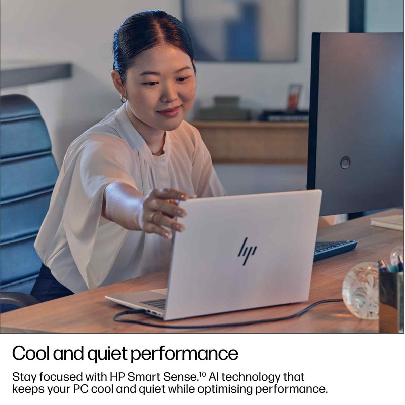 HP EliteBook 8 G1i 14 - Ultra 7-255U, 32GB, 1TB SSD, 14 WUXGA 300-nit AG, 5MP IR cam, WWAN-ready, Smartcard, FPR, Nordic backlit keyboard, 62Wh, Win 11 Pro, 3 years thumbnail 8