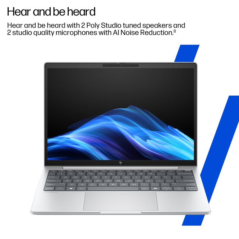 HP EliteBook 8 G1i 16 - Ultra 5-225U, 32GB, 512GB SSD, 16 WUXGA 400-nit AG, 5MP IR cam, WWAN-ready, Smartcard, FPR, Nordic backlit keyboard, 62Wh, Win 11 Pro, 3 years thumbnail 6