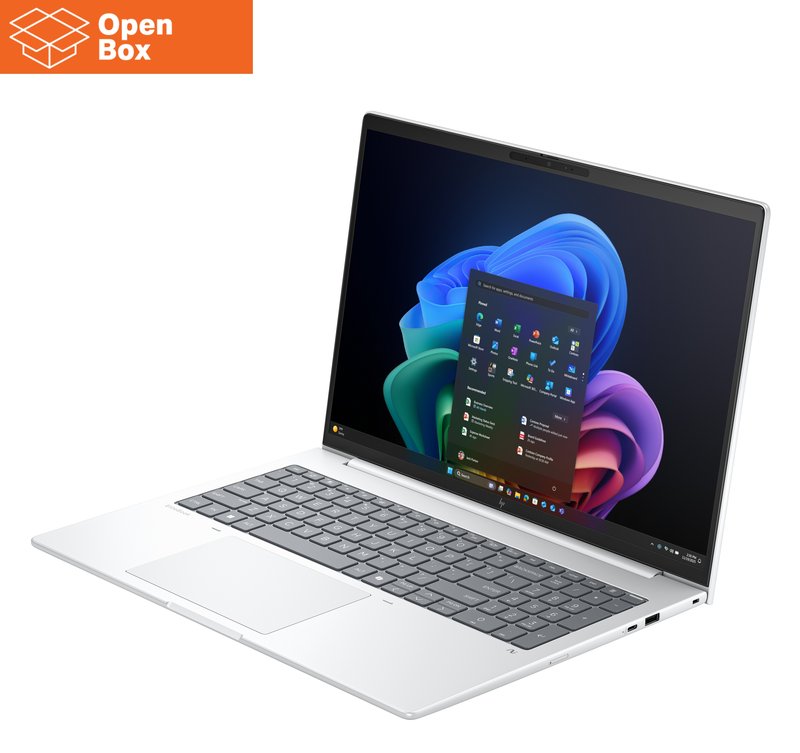 HP EliteBook 8 G1i AI 16 - OPENBOX - Ultra 5-228V, 32GB, 1TB SSD, 16 WUXGA 400-nit AG, 5MP IR cam, WWAN-ready, Smartcard, FPR, US backlit keyboard, Glacier Silver, 77Wh, Win 11 Pro, 3 years thumbnail 4