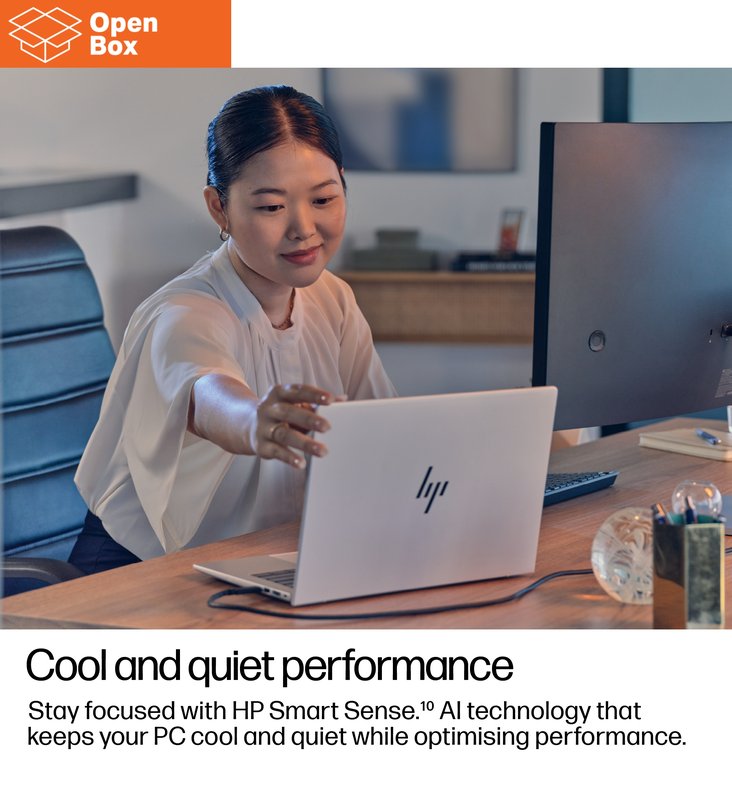 HP EliteBook 8 G1i AI 16 - OPENBOX - Ultra 5-228V, 32GB, 1TB SSD, 16 WUXGA 400-nit AG, 5MP IR cam, WWAN-ready, Smartcard, FPR, US backlit keyboard, Glacier Silver, 77Wh, Win 11 Pro, 3 years thumbnail 9
