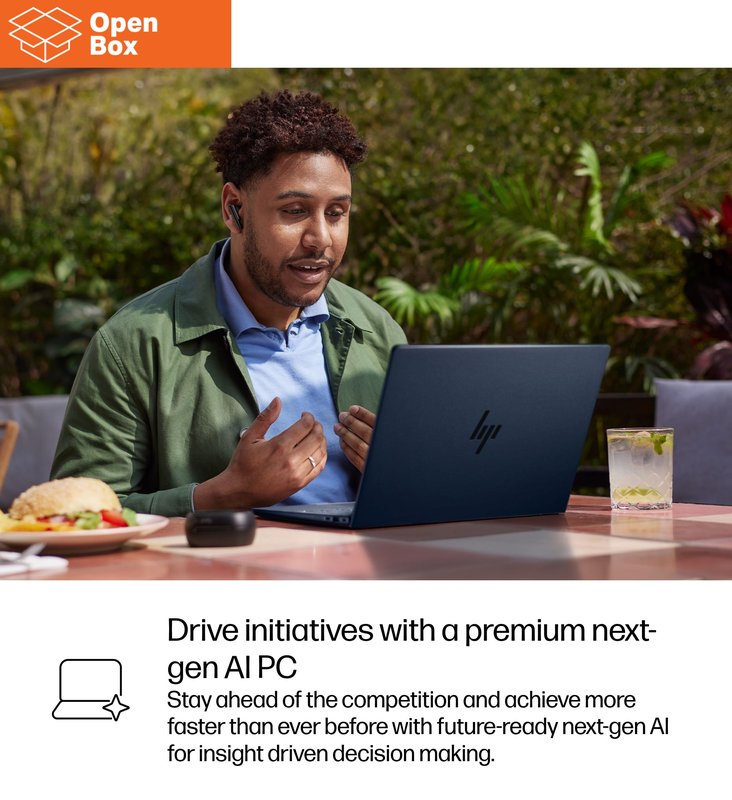 HP EliteBook X G1i AI 14 - OPENBOX - Ultra 5-228V, 32GB, 512GB SSD, 14 WUXGA 400-nit AG, WWAN-ready, FPR, US backlit keyboard, Atmospheric Blue, 56Wh, Win 11 Pro, 3 years thumbnail 5