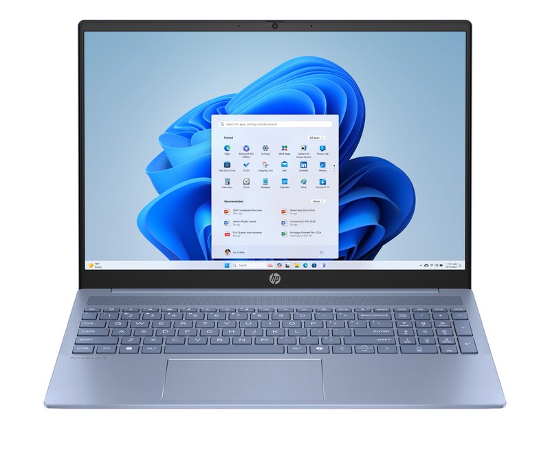 HP OmniBook 5 16-ba1000ny - Core i5-1334U, 16GB, 512GB SSD, 16 2K 300-nit AG, 1080p cam, US keyboard, Sky Blue, Win 11 Home - Image 1