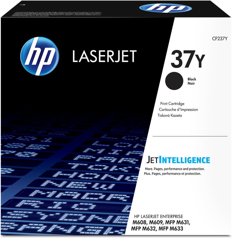 HP 37Y Extra High Yield Black Laser Toner Cartridge, 41000 pages, for HP Laserjet Enterprise Flow M631, 632, M608, M609,631 - Image 1