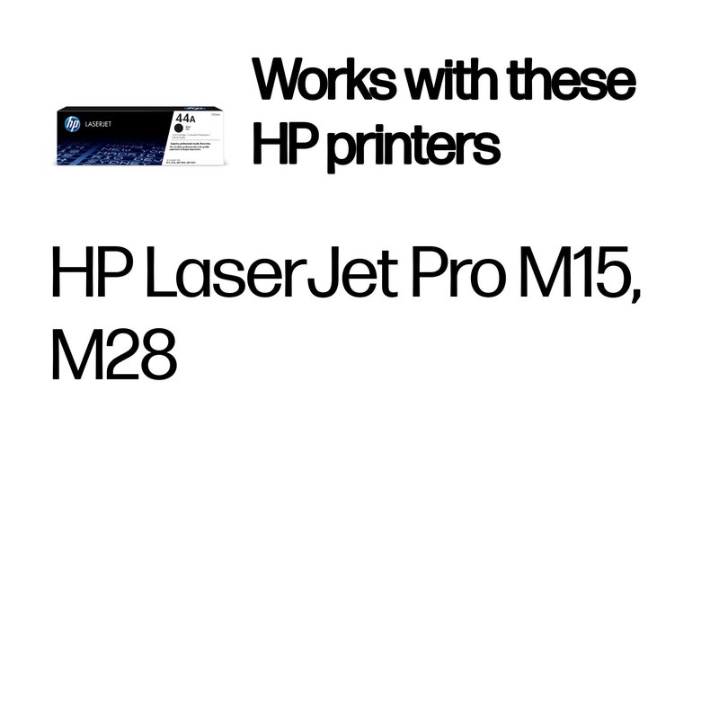 HP 44A Black Laser Toner Cartridge, 1000 pages, for HP LaserJet Pro M14, M15, M17, M28 thumbnail 3