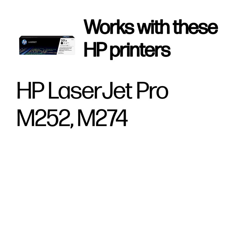 HP 201A Black Laser Toner Cartridge, 1500 pages, for HP Color LaserJet 277, Pro M252 thumbnail 2