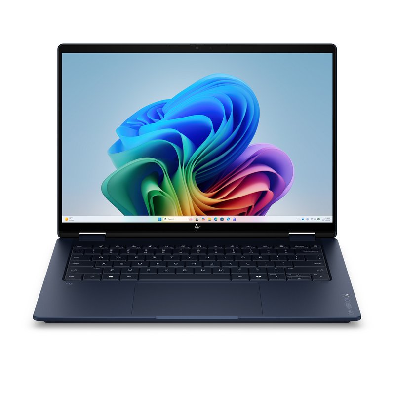 HP OmniBook X Flip 14-kc0005nn - Ryzen AI 7 450 (8C) 50 NPU TOPs, 32GB LPDDR5X 7500 on-board, 512GB PCIe Gen4 Value, AMD Radeon 860M Graphics, Touch/14.0 2K (1920x1200) Brightview 400 nits, Athmospheric Blue, Win 11 Home, 1 years - Image 1