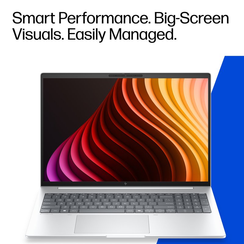 HP EliteBook 8 G2i 16 - Ultra 5-325, 32GB, 512GB SSD, 16 WUXGA 400-nit AG, 5MP IR cam, NO WWAN-readyness, Smartcard, FPR, Nordic backlit keyboard, 77Wh, Glacier Silver, Win 11 Pro, 3 years thumbnail 8