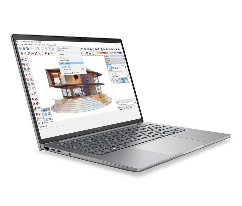 HP ZBook 8 G2a 14 - Ryzen AI 7 PRO 450, 32GB, 512GB SSD, 14 WUXGA 300-nit AG, 5MP IR cam, WWAN-ready, Smartcard, FPR, Nordic backlit keyboard, 68Wh, Meteor Silver, Win 11 Pro, 3 years thumbnail 2