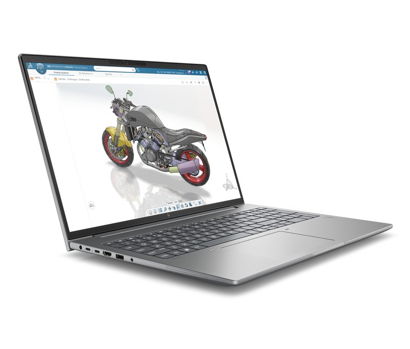 HP ZBook X G2i 16 - Ultra 7-356H, 32GB, 512GB SSD, 16 WUXGA 300-nit AG, 5MP IR cam, WWAN-ready, Smartcard, FPR, US backlit keyboard, 96Wh, Meteor Silver, Win 11 Pro, 3 years thumbnail 2