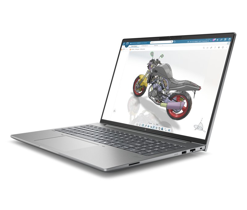 HP ZBook X G2i 16 - Ultra 9-386H, 64GB, 1TB SSD, 16 2.5K 400-nit 120Hz AG, RTX PRO 3000 Blackwell 12GB, 5MP IR cam, WWAN-ready, Smartcard, FPR, US backlit keyboard, 96Wh, Meteor Silver, Win 11 Pro, 3 years thumbnail 4