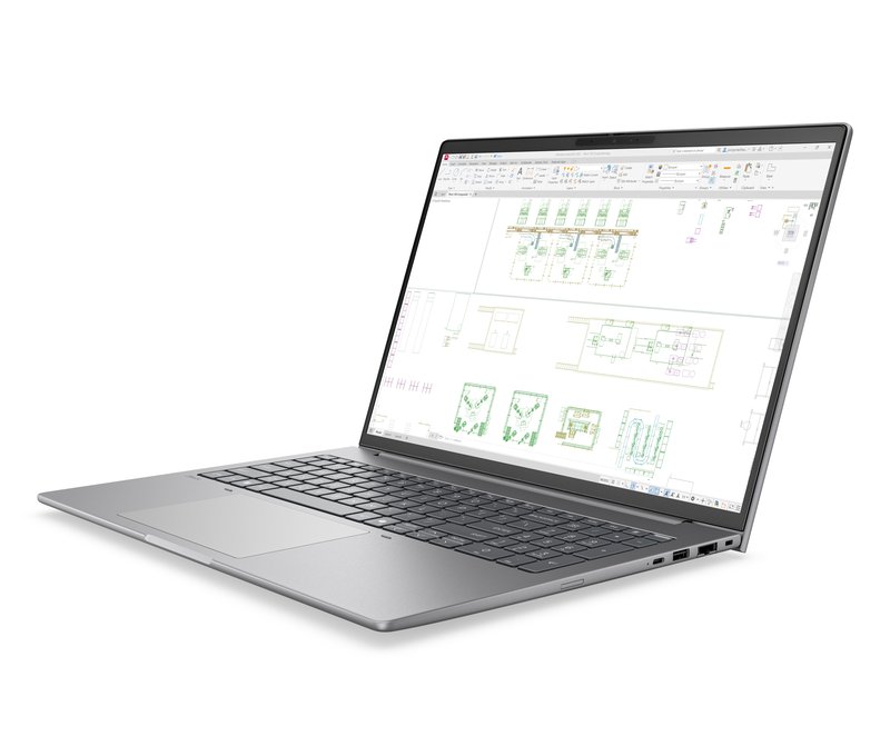 HP ZBook 8 G2i 16 - Ultra X7-358H, 32GB, 512GB SSD, 16 WUXGA 400-nit AG, 5MP IR cam, WWAN-ready, Smartcard, FPR, US backlit keyboard, 68Wh, Meteor Silver, Win 11 Pro, 3 years thumbnail 4