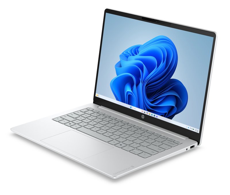 HP OmniBook 3 14-hu0009nyx - Core 5 120U, 16GB DDR5, 1TB, 14.0 2K (1920x1200) OLED Brightview Low Blue Light 300 nits, Glacier Silver FF - 1080p TNR, Not Included 45W AC Adapter, Win 11 Home, 1 years thumbnail 4