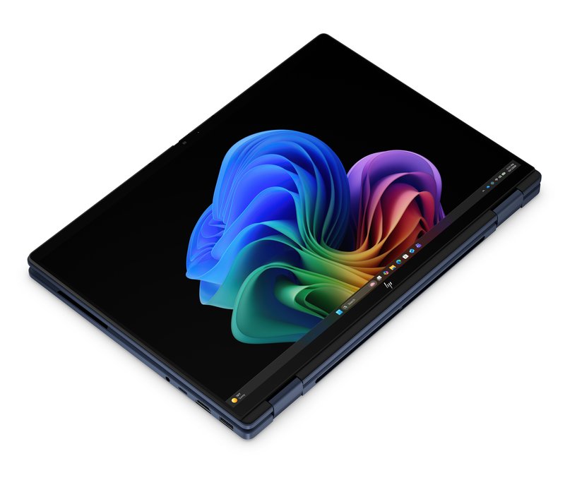 HP OmniBook X Flip x360 NG AI 14-kc0001nnx - Ryzen AI 7 450, 32GB LPDDR5X 8533 on-board, 1TB, Touch/14.0 3K (2880x1800) OLED Brightview LBL, Athmospheric Blue - 5MP IR TNR, Not Included 65W AC Adapter, Win 11 Home, 1 years thumbnail 2