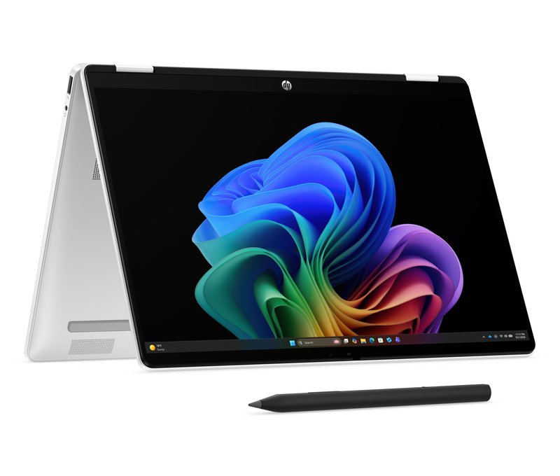 HP OmniBook 5 Flip NG AI 14-km0001nnx - Ultra 7 355, 32GB LPDDR5X 7467 on-board, 512GB , Touch/14.0 2K (1920x1200) OLED, Glacier Silver DF+ AI logo - 5MP IR TNR, Not Included 65W AC Adapter, Win 11 Home, 1 years thumbnail 2