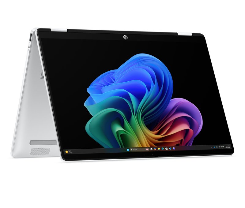 HP OmniBook 5 Flip NG AI 14-km0001nnx - Ultra 7 355, 32GB LPDDR5X 7467 on-board, 512GB , Touch/14.0 2K (1920x1200) OLED, Glacier Silver DF+ AI logo - 5MP IR TNR, Not Included 65W AC Adapter, Win 11 Home, 1 years thumbnail 5