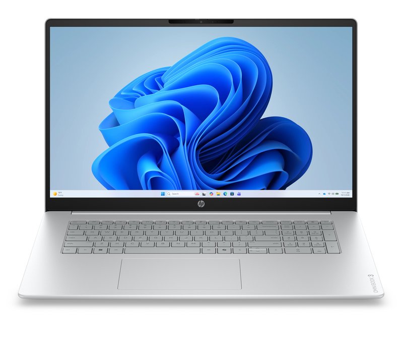 HP OmniBook 3 17-dp0008nnx - Ryzen 5 40, 16GB LPDDR5 5500 on-board, 512GB PCIe Value, 17.3 FHD (1920x1080) Antiglare IPS 300 nits, Glacier Silver DF+ - 1080p TNR, Not Included 45W AC Adapter, Win 11 Home, 1 years - Image 1