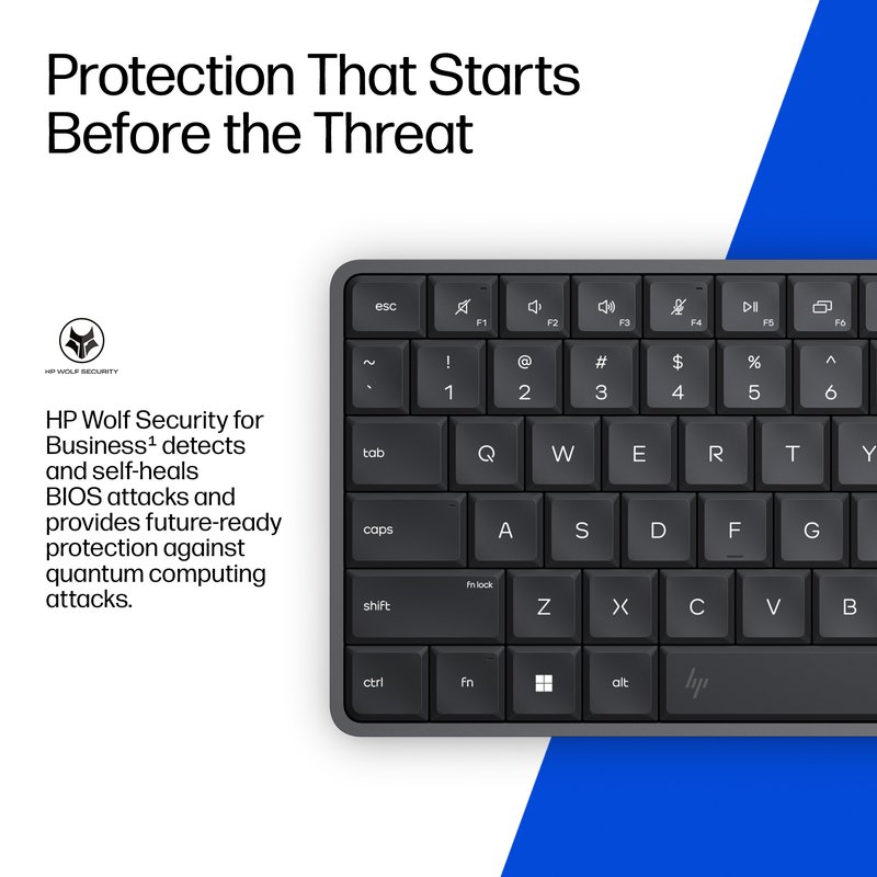 HP EliteBoard G1a AI - Ryzen 5 340, 16GB, 512GB SSD, WiFi & BT, FPR, US Backlit Spill Resistant keyboard, 675M mouse, 32Wh, Win 11 Pro, 3 Years thumbnail 5