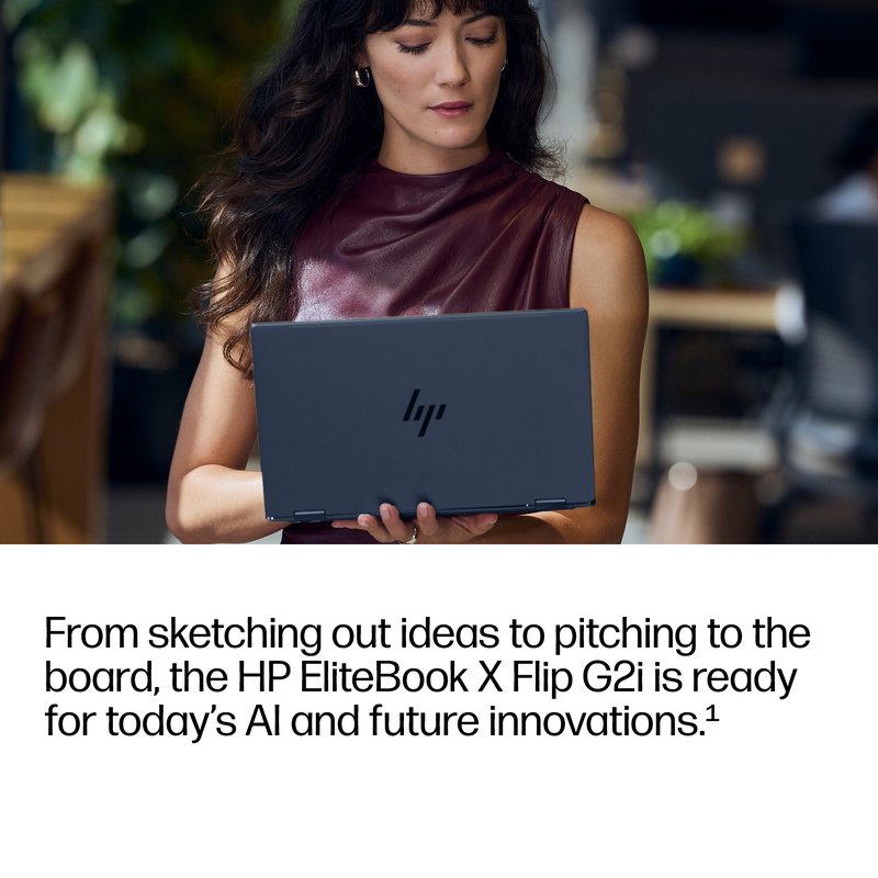 HP EliteBook X Flip G2i 14 - Ultra 5-325, 32GB, 512GB SSD, 14 WUXGA 400-nit Touch AG, 5MP IR cam, 4G/5G Modem, US backlit keyboard, 56Wh, Atmospheric Blue, Win 11 Pro, 3 years thumbnail 5