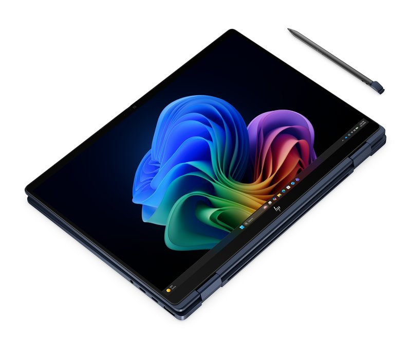 HP EliteBook X Flip G2i AI 14 - Ultra 5-325, 32GB (2x16 onboard), 512GB SSD, WWAN 5G, 14 WUXGA 800-nit Touch, SureWiev, FPR, US backlit keyboard, Atmospheric Blue, 56Wh, Win 11 Pro, 3 years thumbnail 5