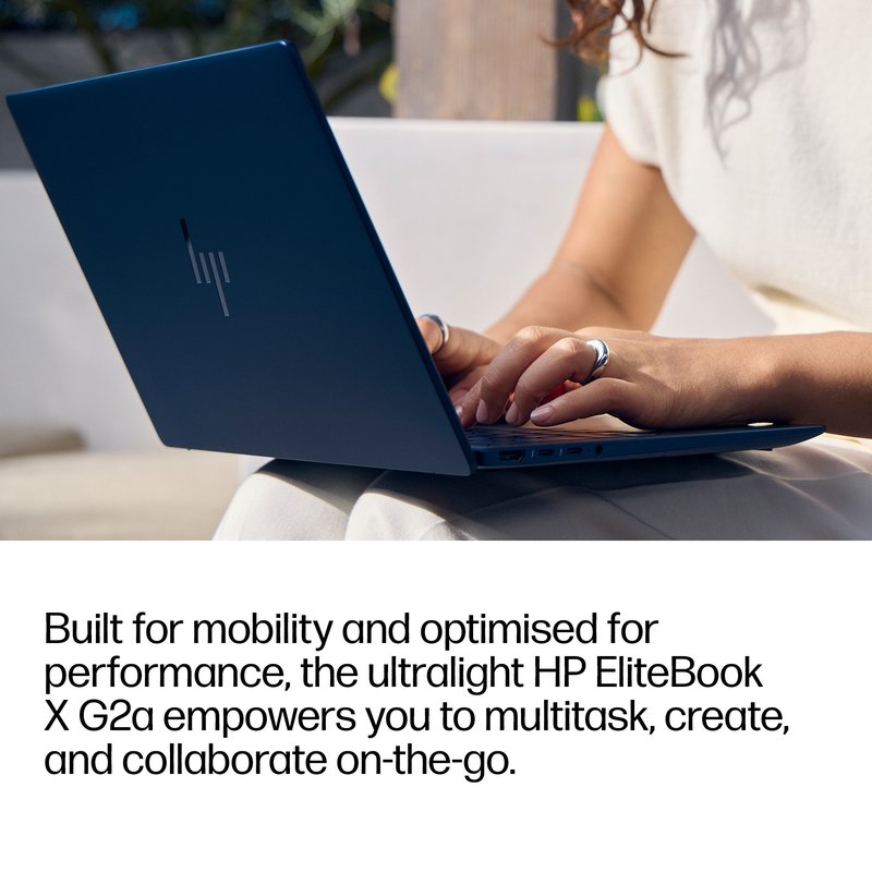 HP EliteBook X G2a 14 - Ryzen AI 5 435, 16GB, 512GB SSD, 14 WUXGA 300-nit AG, 5MP IR cam, 4G/5G Modem, FPR, Nordic backlit keyboard, 56Wh, Atmospheric Blue, Win 11 Pro, 3 years thumbnail 9
