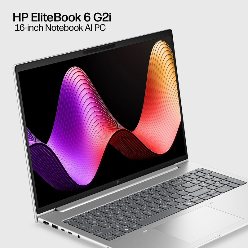 HP EliteBook 6 G2i 16 - Core 5-320, 16GB, 512GB SSD, 16 WUXGA 300-nit AG, 5MP IR cam, NO WWAN-readyness, Smartcard, FPR, US backlit keyboard, 56Wh, Pike Silver, Win 11 Pro, 3 years thumbnail 9